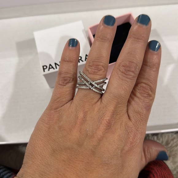 Authentic Pandora Cosmic Lines Ring - Picture 5 of 7